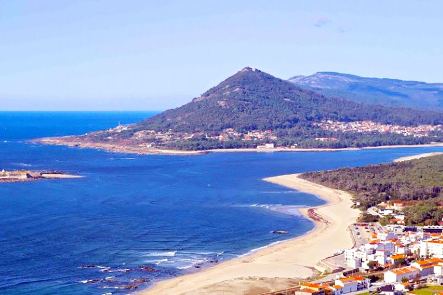 Caminha, Portugal, desde casa campo Los Carballos
